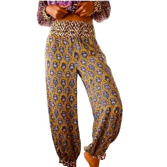 ANTHROPOLOGIE Harem Pants Multi S - Picture 1 of 10
